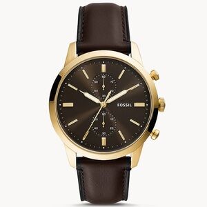 Fossil Men's Townsman Brown Dial Watch - FS5774
